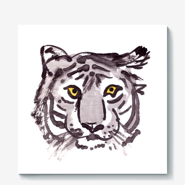 Холст «Тигр смотрит»