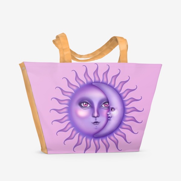 Пляжная сумка «Солнце  луна »