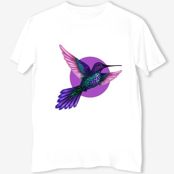 Футболка «Фиолетовая колибри.»