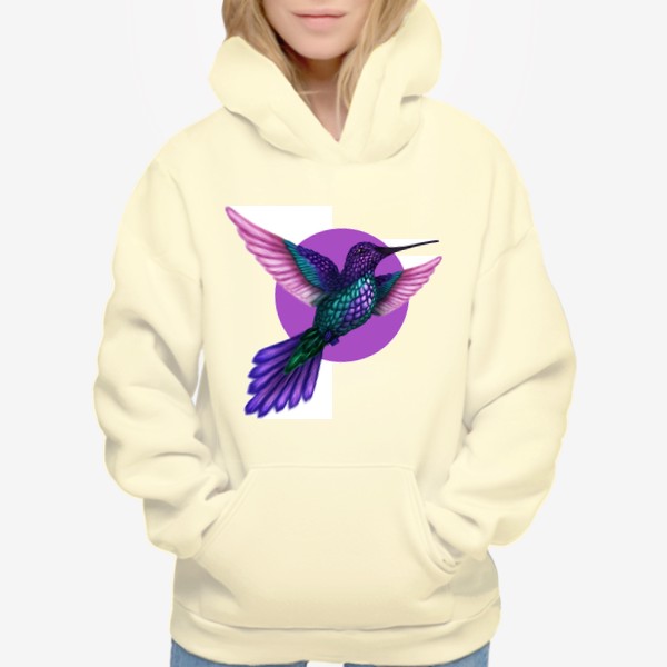Худи «Фиолетовая колибри.»