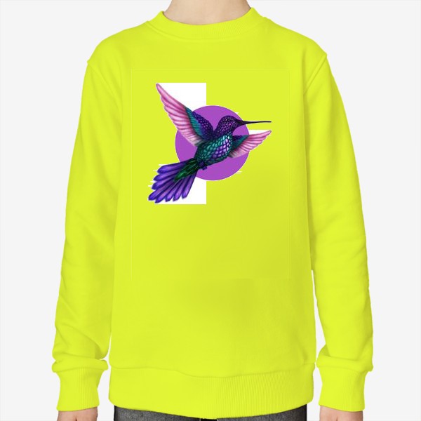Свитшот «Фиолетовая колибри.»