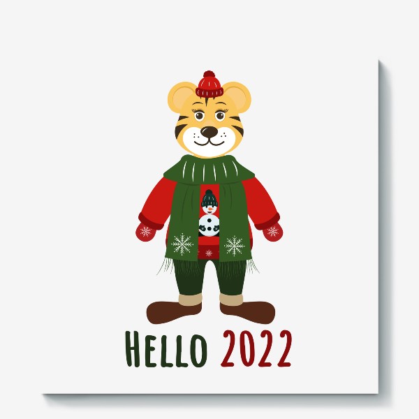Холст «Hello 2022»