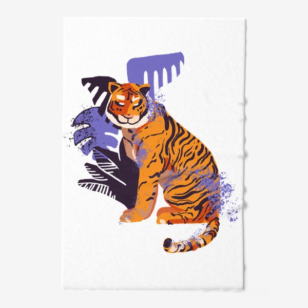 Полотенце «Тигр в тропиках»