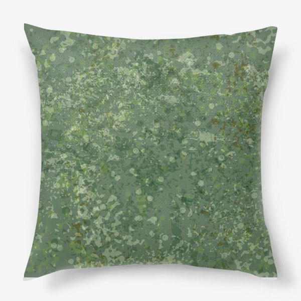 Подушка «зелёный камуфляж»