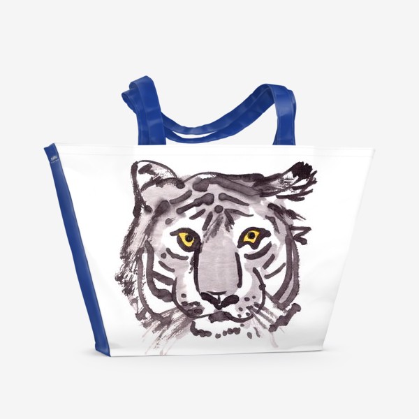 Пляжная сумка «Тигр смотрит»