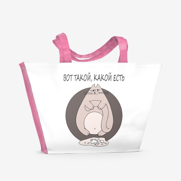 Пляжная сумка «Кот мем»