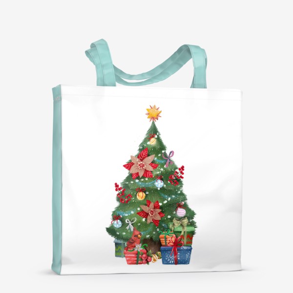 Сумка-шоппер «Новогодняя елка, подарки»