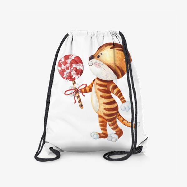 Рюкзак «Милый тигренок с леденцом»