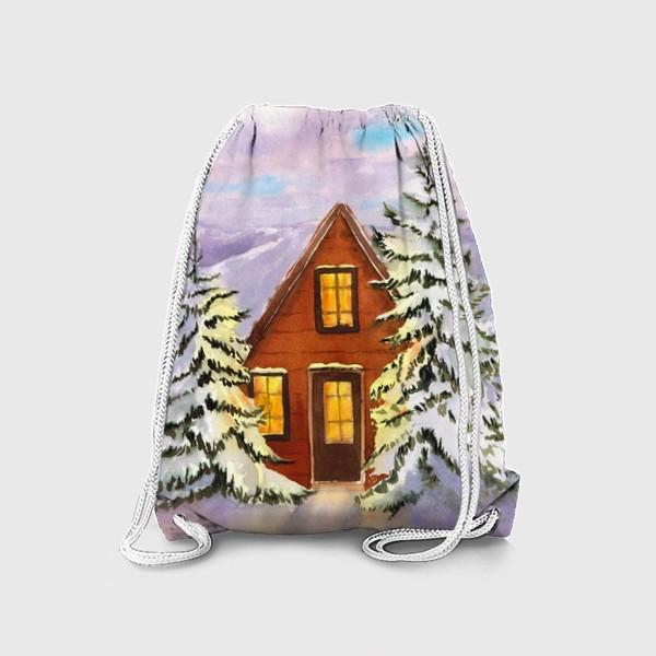Рюкзак «Зимняя сказка Зимний дом Рождество Новый год»