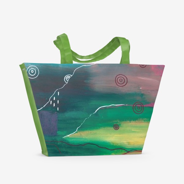 Пляжная сумка «Цветная фантазия. Пустошь.»
