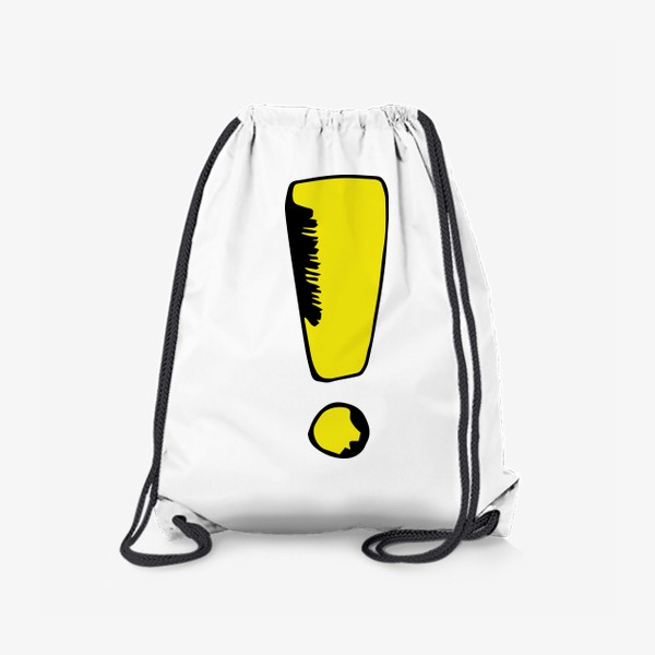 Рюкзак «Желтый восклицательный знак.»