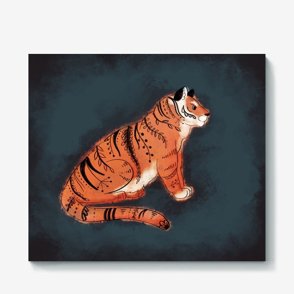 Холст «Декоративный Тигр»