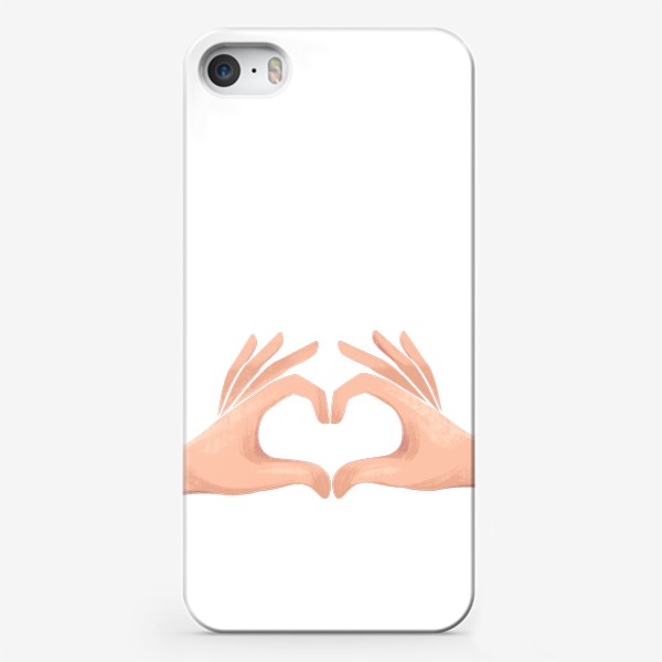 Чехол iPhone «Руки показывают символ сердца»
