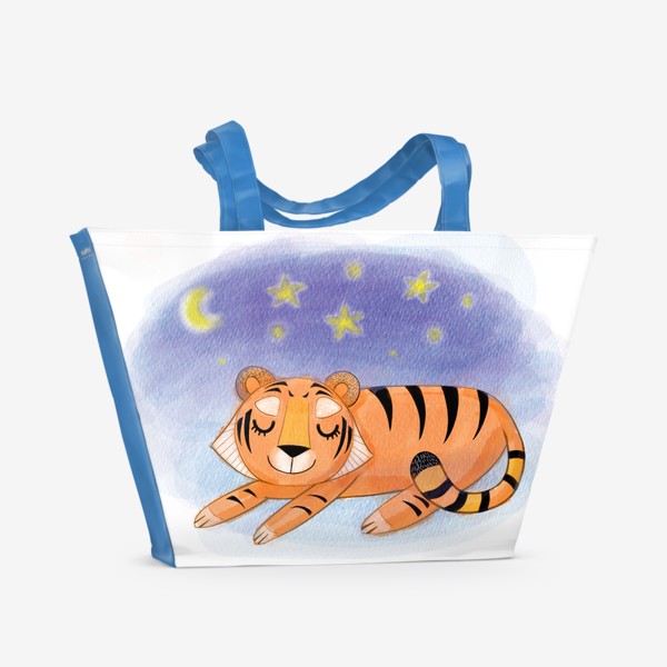 Пляжная сумка &laquo;Добрых снов, тигр!&raquo;