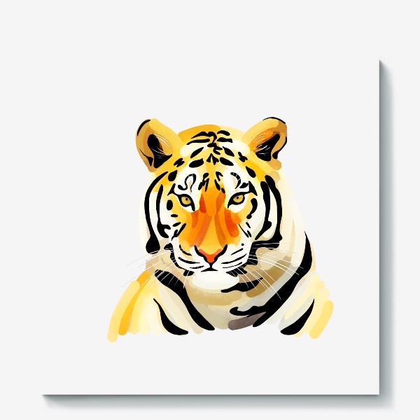 Холст «Тигр-летающая голова»