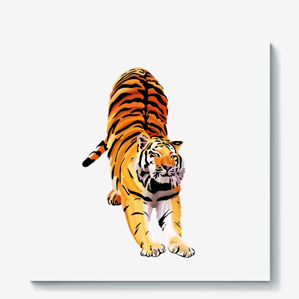 Холст «Тигр-потягуша»