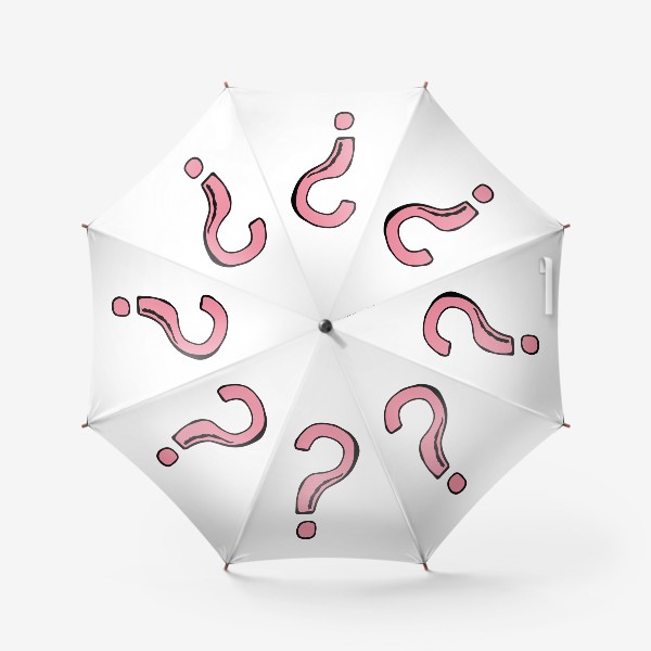 Зонт «Розовый вопросительный знак»
