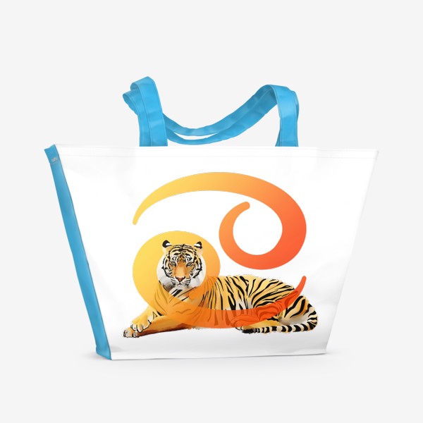 Пляжная сумка «Тигр-рак»
