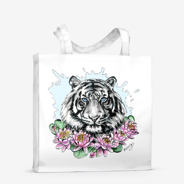 Сумка-шоппер «Черный водяной тигр»
