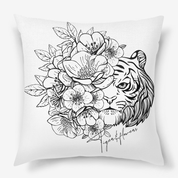 Подушка «Tigers&Flowers»
