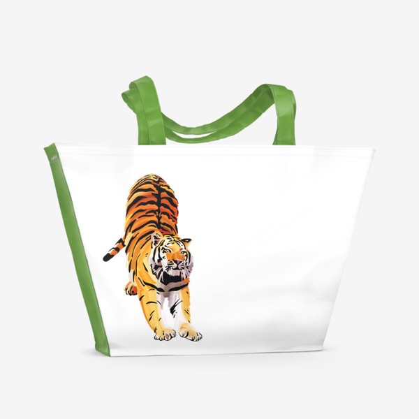 Пляжная сумка &laquo;Тигр-потягуша&raquo;