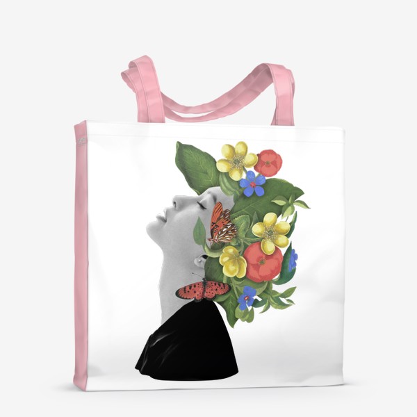 Сумка-шоппер «Коллаж - Люди и цветы»