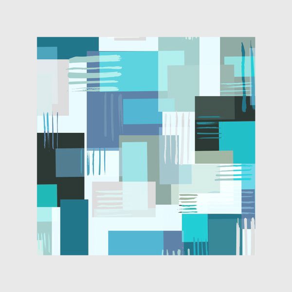 Скатерть «абстрактный геометрический узор с квадратами»