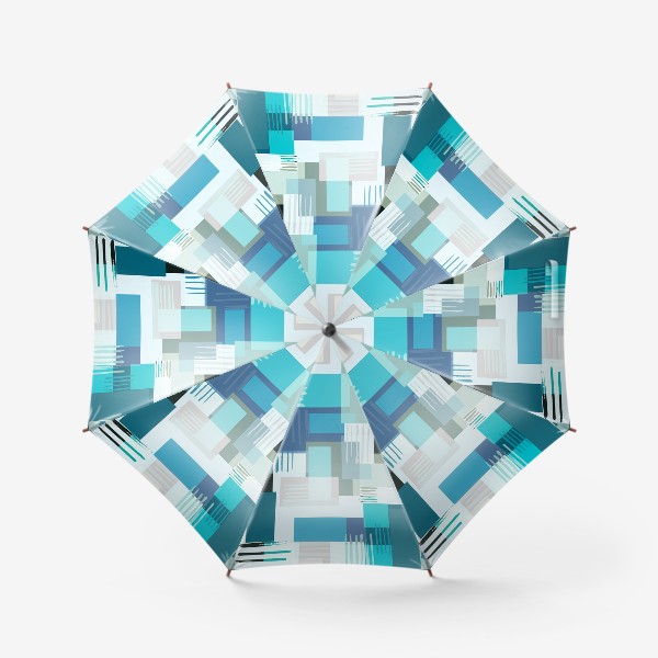 Зонт «абстрактный геометрический узор с квадратами»