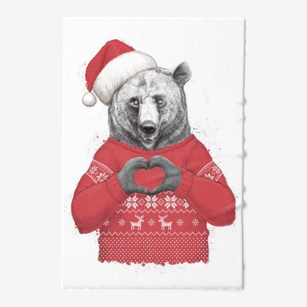 Полотенце «Новогодний медведь»