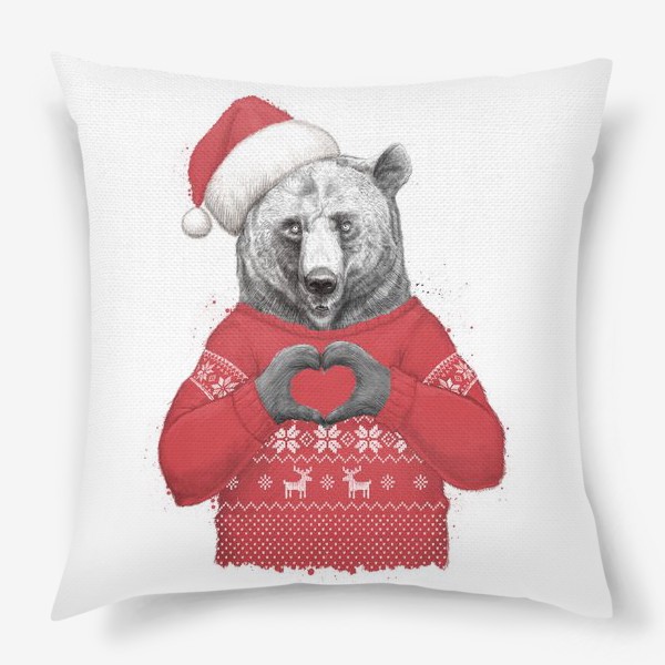 Подушка «Новогодний медведь»