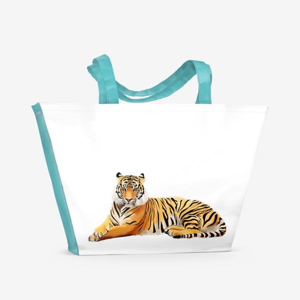 Пляжная сумка «Тигр-лежака»
