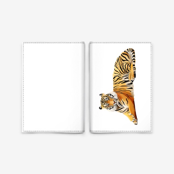 Обложка для паспорта «Тигр-лежака»