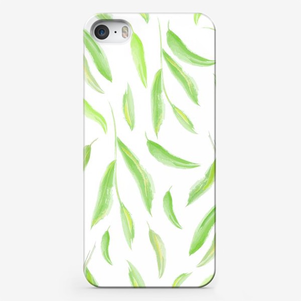 Чехол iPhone «акварельные листья»