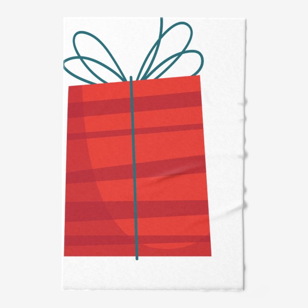 Полотенце «Красный подарок в коробке»