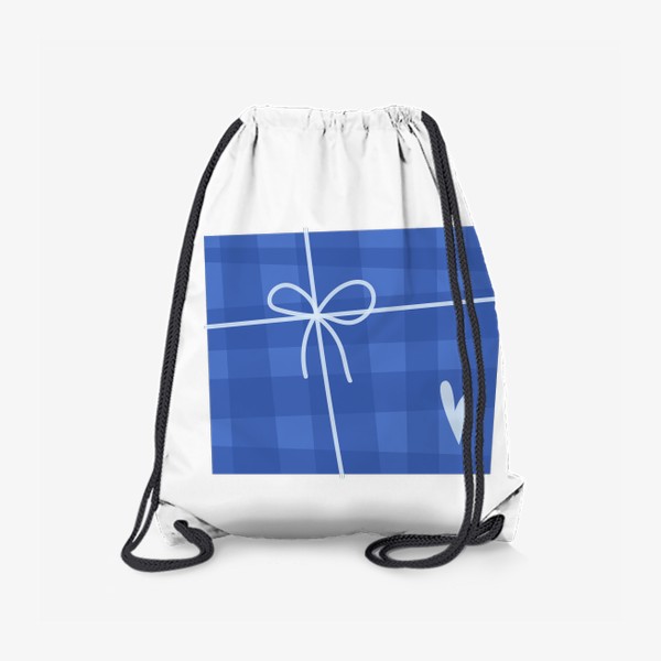 Рюкзак «Синий подарок в коробке»