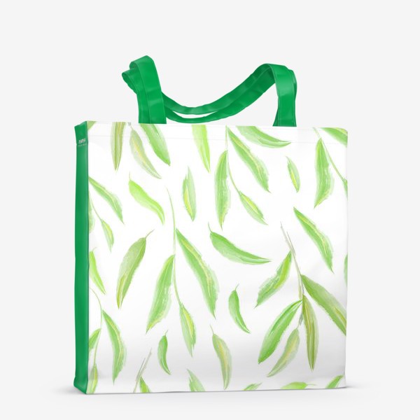 Сумка-шоппер «акварельные листья»