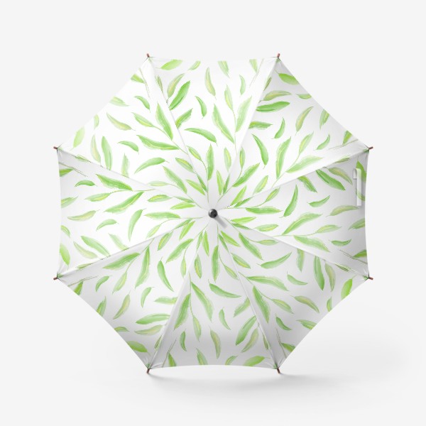 Зонт «акварельные листья»