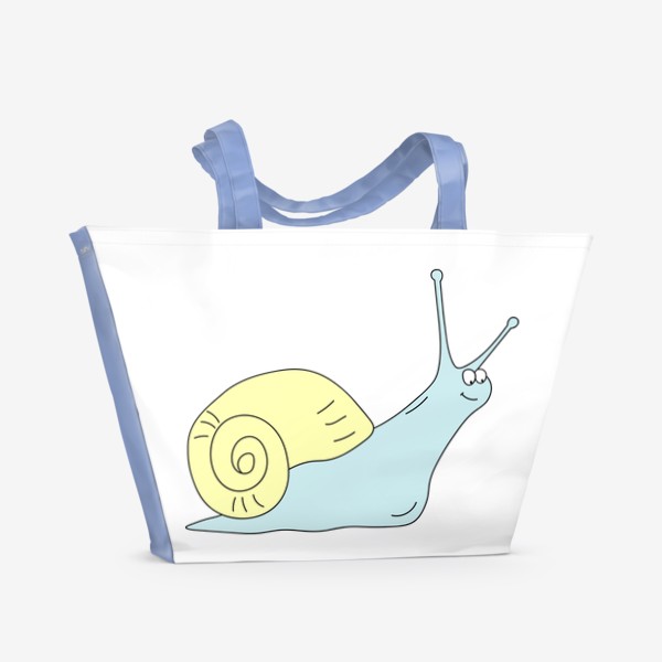 Пляжная сумка «Веселая улитка»