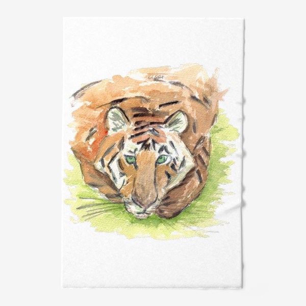 Полотенце «Тигр с зелёными глазами»