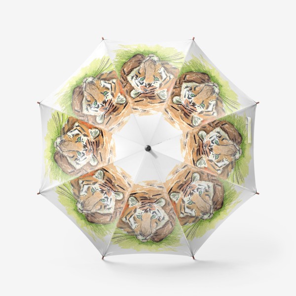 Зонт «Тигр с зелёными глазами»