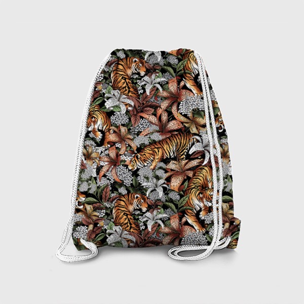 Рюкзак «Тигры и цветы»