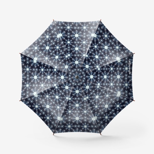 Зонт «Снежинки в клетку»