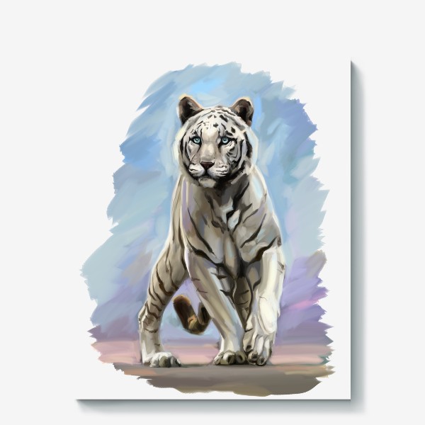 Холст «Белый тигр»