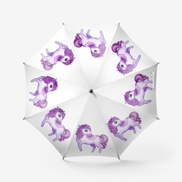 Зонт «Фиолетовый единорог»
