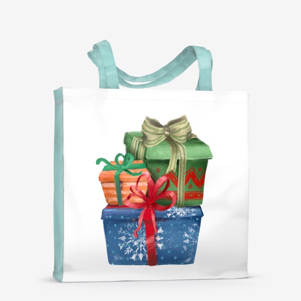 Сумка-шоппер «Подарки, рождество»