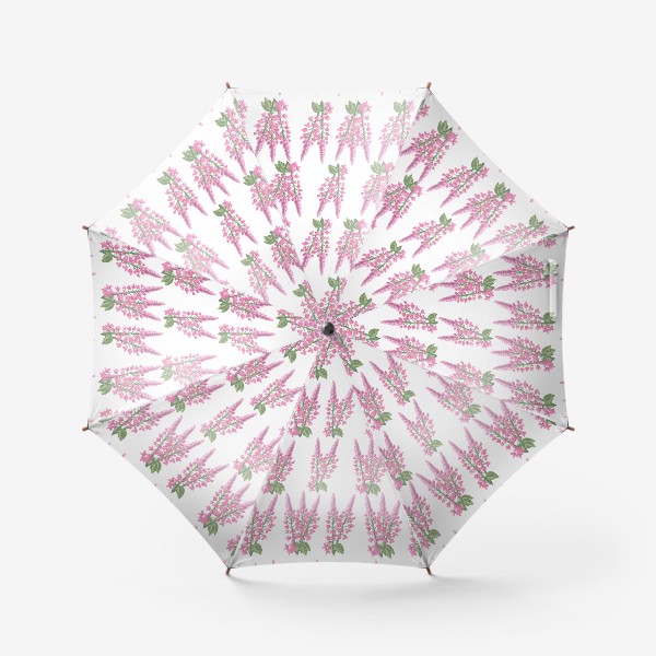 Зонт «бесшовный паттерн розовые цветы акварелью»