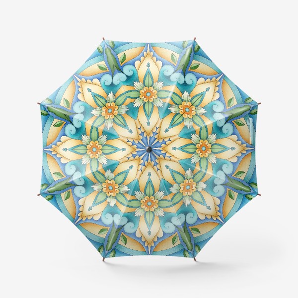 Зонт «Итальянский узор. Узор в марокканском стиле. Марокканская плитка. Марокко.»