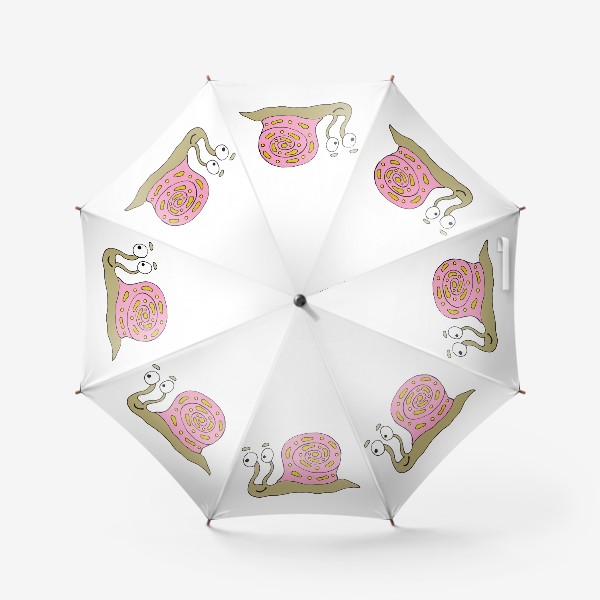Зонт «Розовая улитка.»