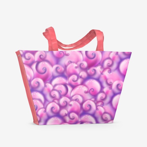 Пляжная сумка «Розовые кудряшки»