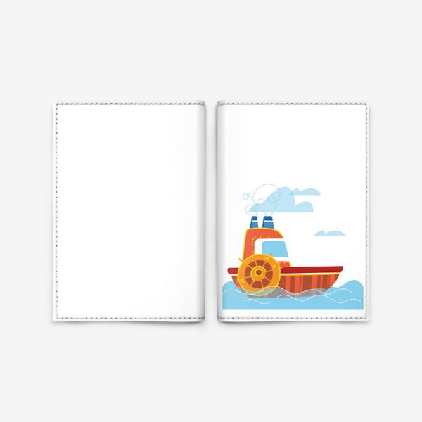 Обложка для паспорта «Пароход»